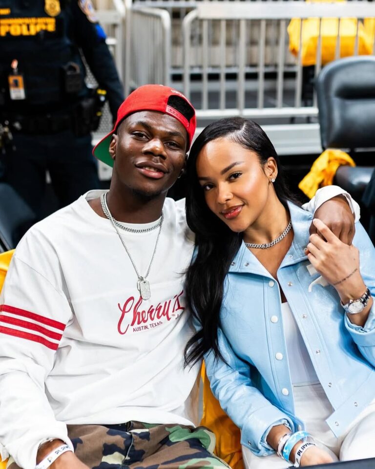 Aurélien Tchouaméni with his girlfriend ♥️