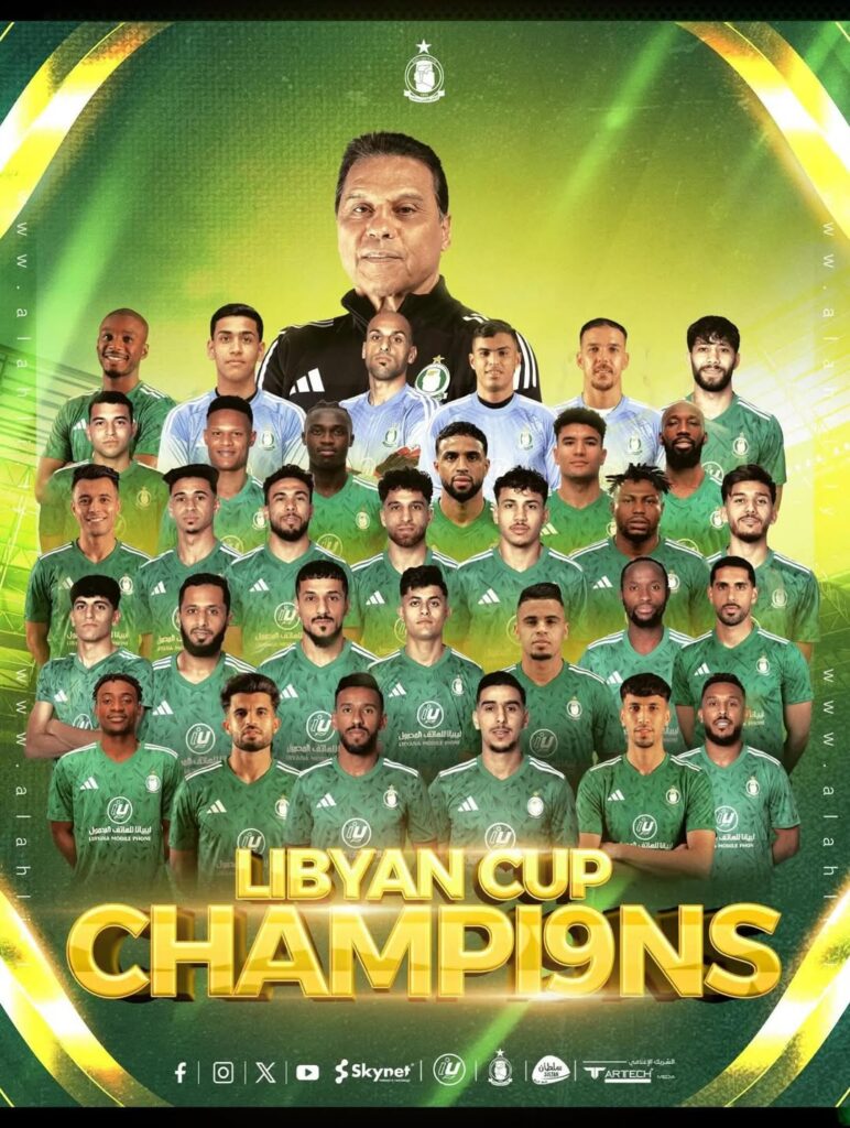 Al Ahly Tripoli 🇱🇾featuring Rwandan player Manzi Thierry🇷🇼have been crowned champions of the