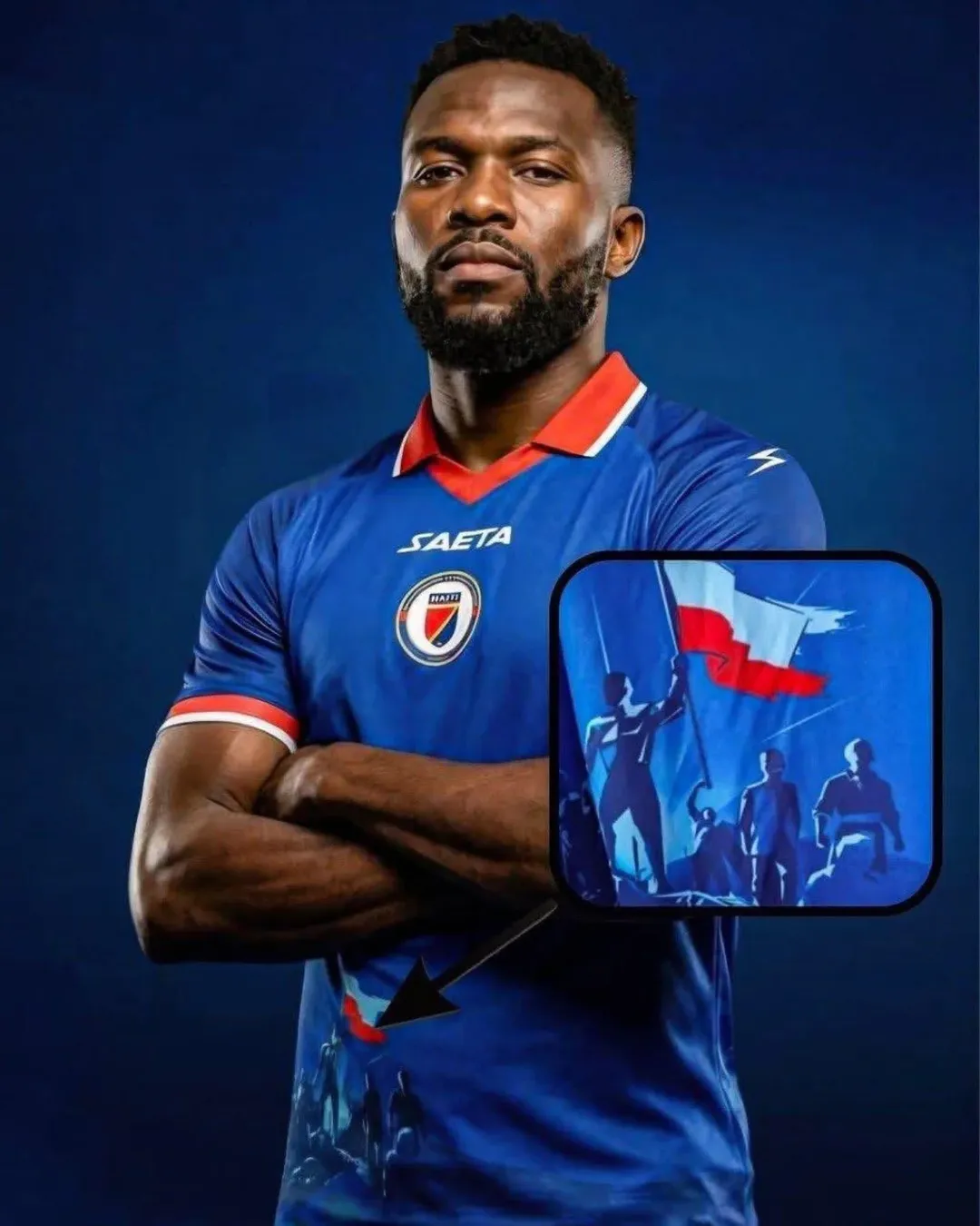 Haiti yasabwe guhindura umwambaro ufitanye isano n'intambara mu gikombe cy'isi 1 #FIFAWORLDCUP2026 Ikipe yigihugu ya Haiti yabwiwe na FIFA ko igomba guhindura umwambaro (Jerse