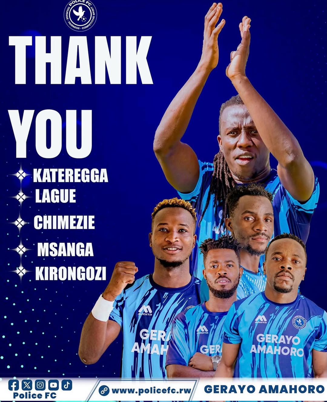 Ikipe ya police yasezereye abakinnyi 5 Allan Katerrega 🇺🇬Byiringiro Lague 🇷🇼David chimezie 🀮jpg