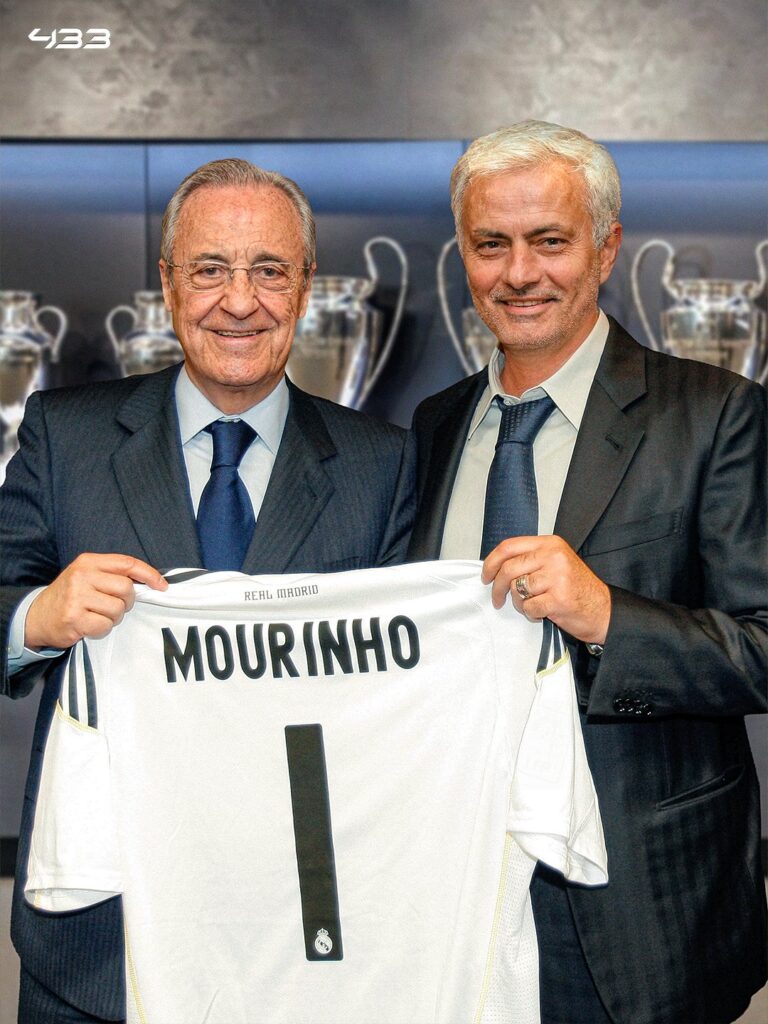 José Mourinho yemejwe nk’Umutoza wa Real Madrid yo muri Espagne mu myaka itatu, mu masezerano az