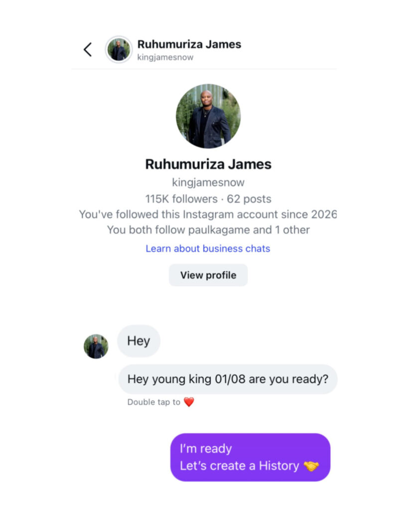 King James yibukije King V RW niba yiteguye gutarama tariki ya 1 Kanama 2 1000522635