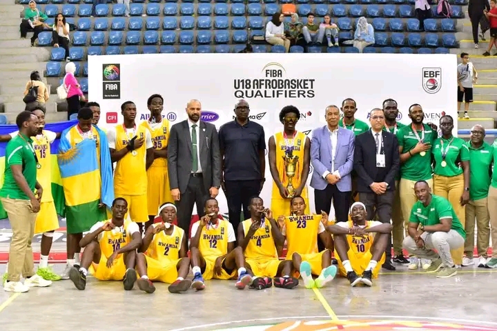 Ikipe y'Igihugu ya Basketball y'abatarengeje imyaka 18 yatwaye igikombe cy'Akarere ka Gatanu 2 1001818924