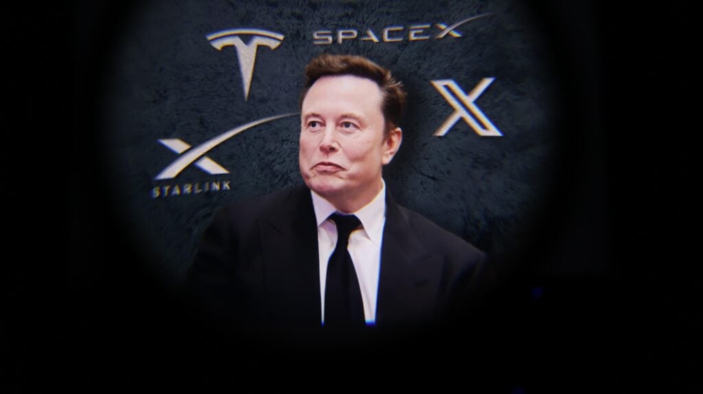 Magnified-View-Of-Tech-Mogul-Elon-Musk-I